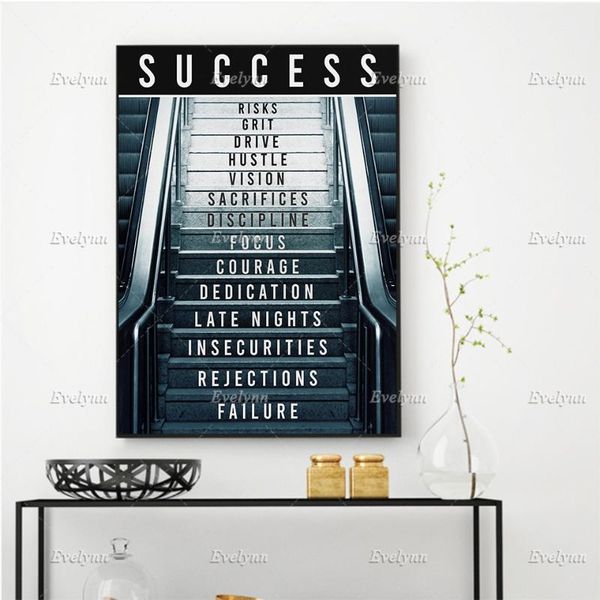 paintings modern motivational/inspirational canvas - there is no elevator to success wall art poster office/home decor floating frame
paintings modern motivational/inspirational canvas - there is no elevator to success wall art poster office/home decor floating frame