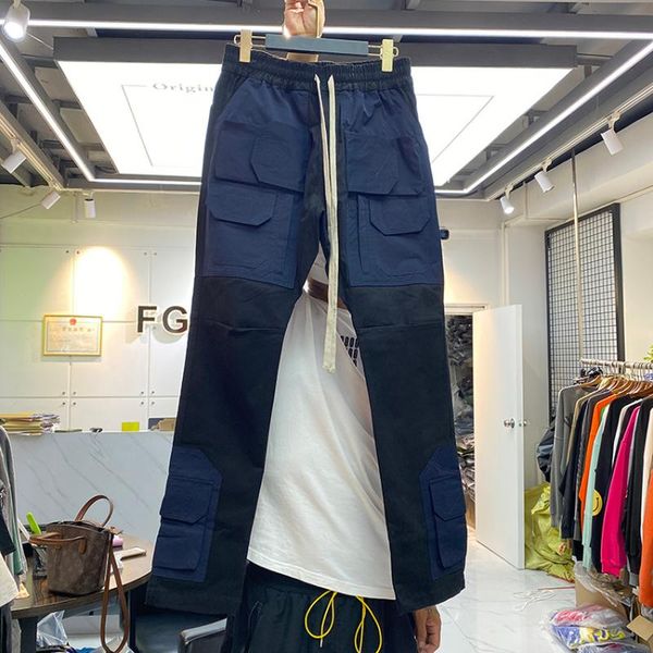 men's pants man men women multi-pocket drawstring zipper represent cargo overalls trousers, Black
men's pants man men women multi-pocket drawstring zipper represent cargo overalls trousers, Black