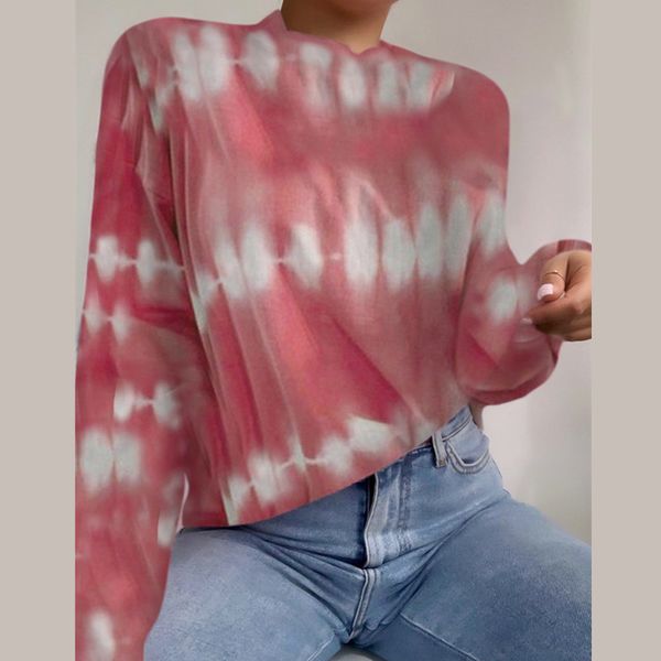 tie dye print women tshirts fashion casual o neck long sleeve loose gradients female t-shirts autumn winter streetwear pullovers 210412, White
tie dye print women tshirts fashion casual o neck long sleeve loose gradients female t-shirts autumn winter streetwear pullovers 210412, White