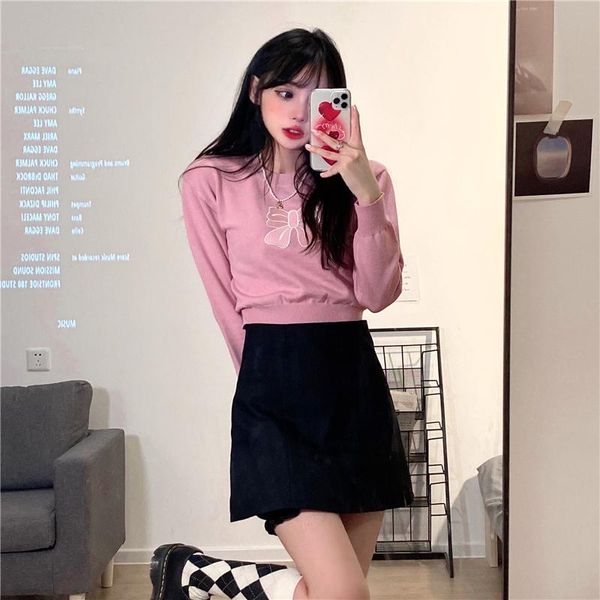 women's sweaters harajuku winter bow embroidery pink crop sweater women knitted pullover long sleeve sweet jumper lady warm pull street, White;black
women's sweaters harajuku winter bow embroidery pink crop sweater women knitted pullover long sleeve sweet jumper lady warm pull street, White;black