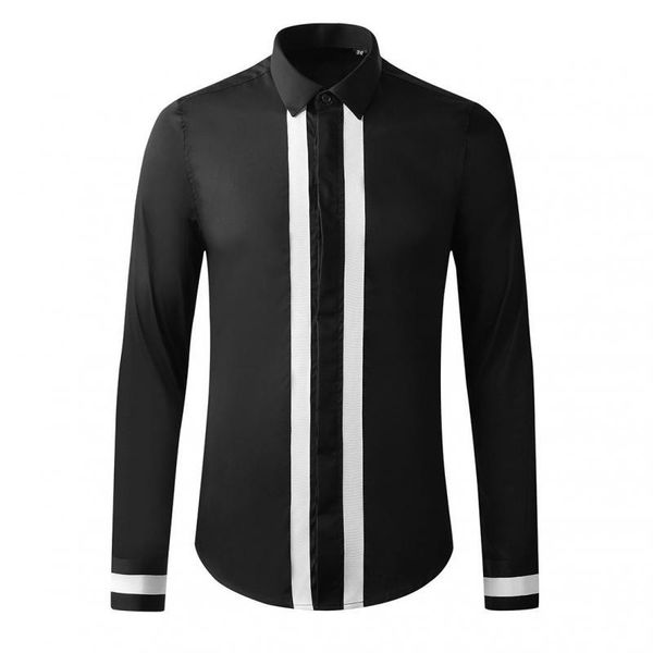 tee shirt shirt 100% cotton luxury double ribbon long sleeve casual mens fashion slim fit party man shirts 3xl, White;black
tee shirt shirt 100% cotton luxury double ribbon long sleeve casual mens fashion slim fit party man shirts 3xl, White;black