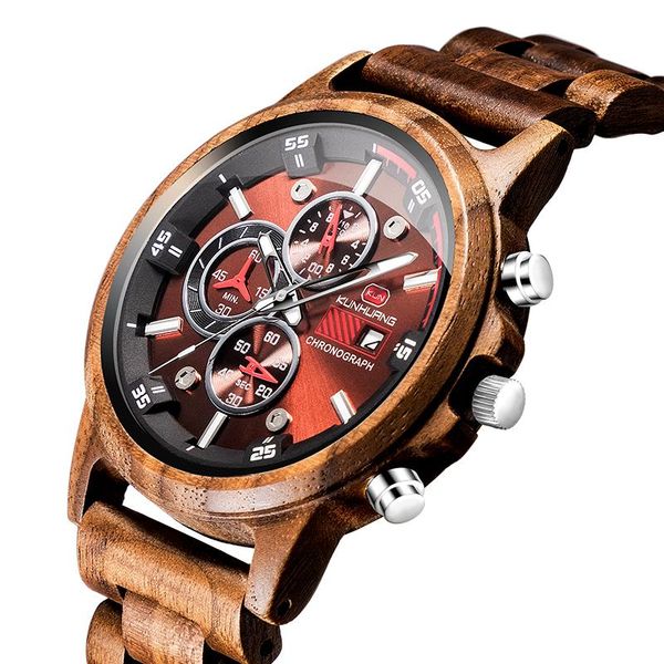 wristwatches wooden watch men's watches multi-function sports men quartz commemorative gift reloj hombre relogio, Slivery;brown
wristwatches wooden watch men's watches multi-function sports men quartz commemorative gift reloj hombre relogio, Slivery;brown