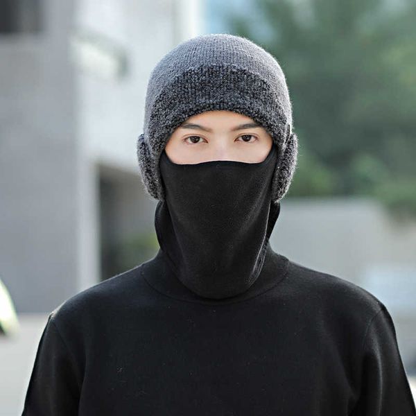hat men's winter thickened warm wool korean outdoor pullover mask dual-purpose ear protection headcap, Blue;gray
hat men's winter thickened warm wool korean outdoor pullover mask dual-purpose ear protection headcap, Blue;gray