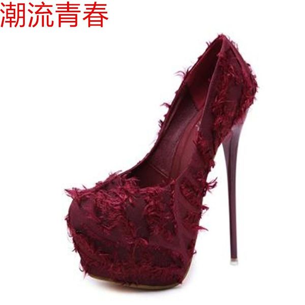 dress shoes fashion super high heels woman pumps wedding party women 16cm suede size 34-40, Black
dress shoes fashion super high heels woman pumps wedding party women 16cm suede size 34-40, Black