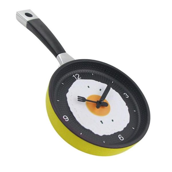 frying pan wall clock knife fork pointer hanging watch for home kitchen decor clocks with fried egg
frying pan wall clock knife fork pointer hanging watch for home kitchen decor clocks with fried egg