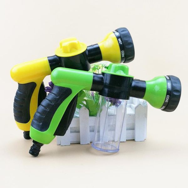 watering equipments garden hand spray hose nozzle car washer water 8 adjustable patterns for plants lawn patio wash shower