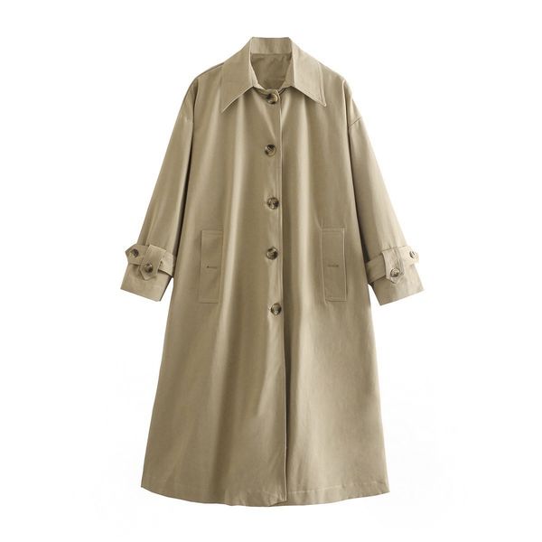 Long Fashion Trench Coat 2021 Spring Women' Lapel Long Sleeve Trip Belt Windbreaker Coat, Picture color
Long Fashion Trench Coat 2021 Spring Women' Lapel Long Sleeve Trip Belt Windbreaker Coat, Picture color