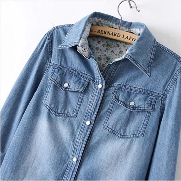new autumn lady long sleeve denim shirt dress casual turn-down collar women dresses loose party clothes, White
new autumn lady long sleeve denim shirt dress casual turn-down collar women dresses loose party clothes, White
