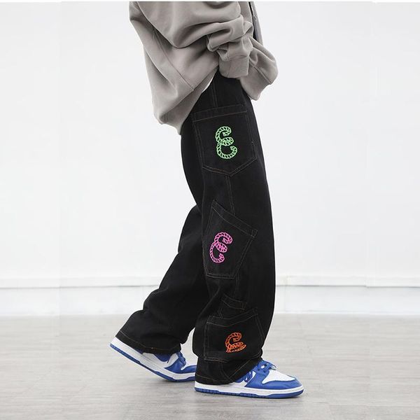 men's jeans high street and women's straight leg baggy multi-bag pants hip hop skateboard streetwear y2k, Blue
men's jeans high street and women's straight leg baggy multi-bag pants hip hop skateboard streetwear y2k, Blue