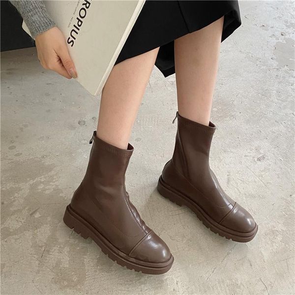 boots women 2021 luxury designer zipper round toe shoes fashion rubber low rock riding ladies autumn ankle solid basic rome, Black
boots women 2021 luxury designer zipper round toe shoes fashion rubber low rock riding ladies autumn ankle solid basic rome, Black
