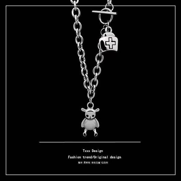 chains stainless steel men's and women's necklaces bear with punk wholesale for women the glamour of fashion, Silver
chains stainless steel men's and women's necklaces bear with punk wholesale for women the glamour of fashion, Silver