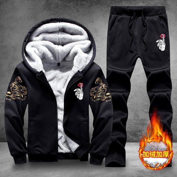 jogging clothing 2021 tracksuit men winter camouflage 2pc jacket+pant hoodies casual hooded warm sweatshirts thick fleece sportswear, Black;red
jogging clothing 2021 tracksuit men winter camouflage 2pc jacket+pant hoodies casual hooded warm sweatshirts thick fleece sportswear, Black;red