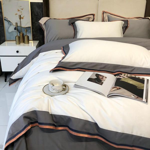 bedding sets simple and light luxury style 120 long-staple cotton four-piece set nordic tribute satin bed sheet fitted
bedding sets simple and light luxury style 120 long-staple cotton four-piece set nordic tribute satin bed sheet fitted