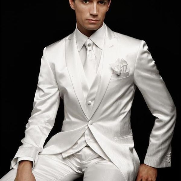 men's suits & blazers slim fit custom made groom tuxedos peak lapel man suit ivory groomsman/bridegroom wedding/prom (jacket+, White;black
men's suits & blazers slim fit custom made groom tuxedos peak lapel man suit ivory groomsman/bridegroom wedding/prom (jacket+, White;black