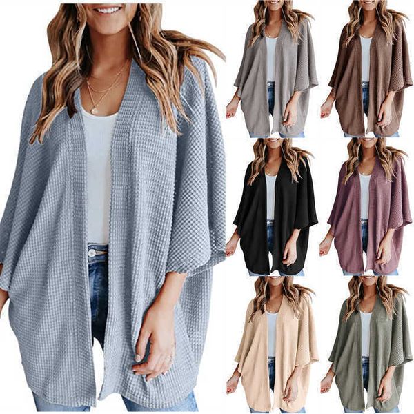autumn and winter knitted poncho 2021 new loose cardigan sweater t-shirt women's wear women dresses coat, Black
autumn and winter knitted poncho 2021 new loose cardigan sweater t-shirt women's wear women dresses coat, Black