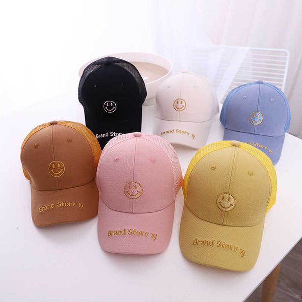children's hat spring summer mesh children's sunshade hat smiling face embroidery sunshade children's cap boy, Yellow
children's hat spring summer mesh children's sunshade hat smiling face embroidery sunshade children's cap boy, Yellow