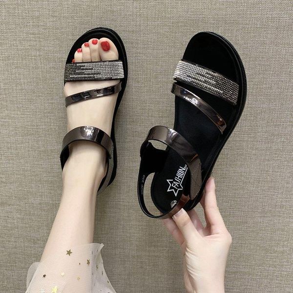sandals summer for women open toe shoes roman rhinestone flat bohemian comfortable fish mouth beachsandal, Black
sandals summer for women open toe shoes roman rhinestone flat bohemian comfortable fish mouth beachsandal, Black