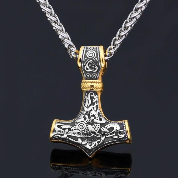 long viking odin triangle sign raytheon hammer titanium steel pendant necklace necklaces, Silver
long viking odin triangle sign raytheon hammer titanium steel pendant necklace necklaces, Silver