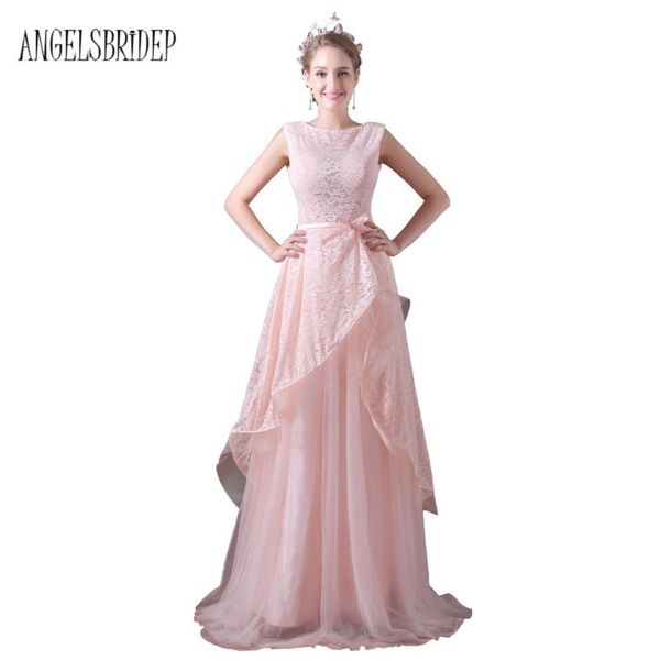party dresses angelsbridep pink lace prom 2021 long tulle real image evening gown with belt, White;black
party dresses angelsbridep pink lace prom 2021 long tulle real image evening gown with belt, White;black