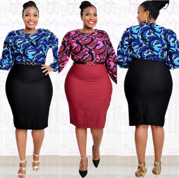 2xl-6xl contrasting color dress african large size women's round neck long sleeve + belt fashion print elegant 2021 casual dresses, Black;gray
2xl-6xl contrasting color dress african large size women's round neck long sleeve + belt fashion print elegant 2021 casual dresses, Black;gray