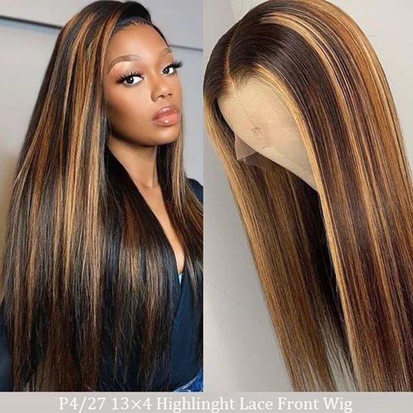 straight highlight wig 4x4 closure p 4/27 13x4 lace front wigs for women colored human hair, Black;brown
straight highlight wig 4x4 closure p 4/27 13x4 lace front wigs for women colored human hair, Black;brown