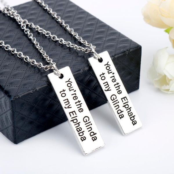 pendant necklaces wicked inspired necklace you're the glinda to my elphaba charm friendship jewelry gifts, Silver
pendant necklaces wicked inspired necklace you're the glinda to my elphaba charm friendship jewelry gifts, Silver
