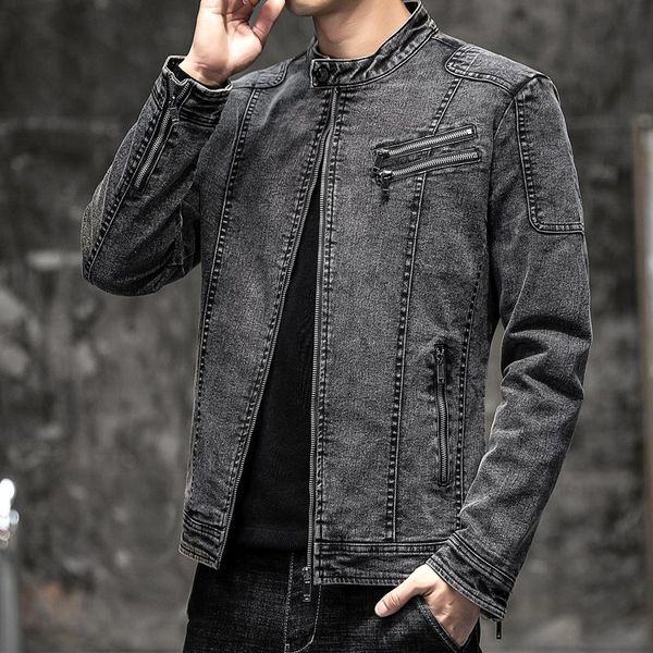 men's jackets 2022 autumn stand collar jacket youth cotton slim retro do the old cowboy, Black;brown
men's jackets 2022 autumn stand collar jacket youth cotton slim retro do the old cowboy, Black;brown