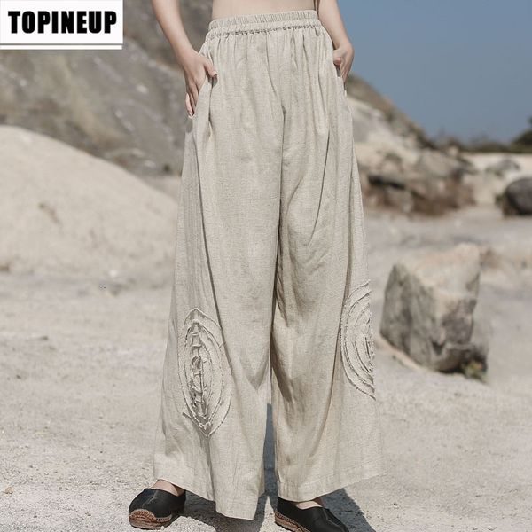 capris cotton and linen, medium broad average waist, all-match, pant-style ladies'leisure street, Black;white
capris cotton and linen, medium broad average waist, all-match, pant-style ladies'leisure street, Black;white