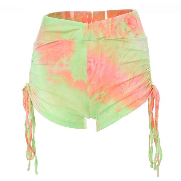 women's shorts women cross front high waist sport neon rainbow tie-dye workout running leggings ruched drawstring bulifting, White;black
women's shorts women cross front high waist sport neon rainbow tie-dye workout running leggings ruched drawstring bulifting, White;black