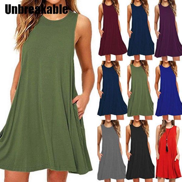casual dresses summer women halter sleeveless fashion dress holiday ladies irregular mini dresse female beach loose, Black;gray
casual dresses summer women halter sleeveless fashion dress holiday ladies irregular mini dresse female beach loose, Black;gray