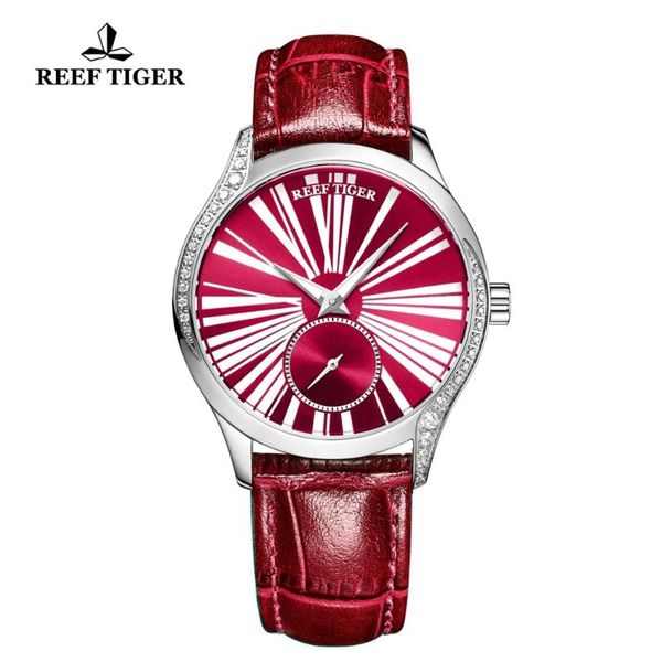 wristwatches reef tiger/rt luxury fashion watches women roman numeral red watch genuine leather strap automatic rga1561, Slivery;brown
wristwatches reef tiger/rt luxury fashion watches women roman numeral red watch genuine leather strap automatic rga1561, Slivery;brown