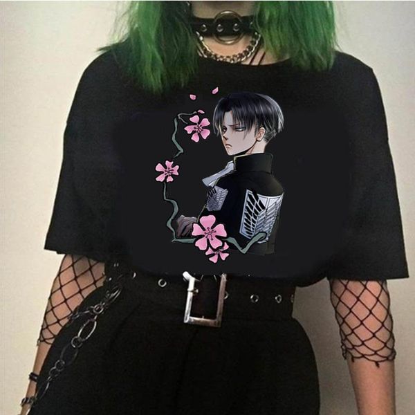 anime woman t-shirt attack on titan fashion short sleeve round neck casual cloth women's, White
anime woman t-shirt attack on titan fashion short sleeve round neck casual cloth women's, White
