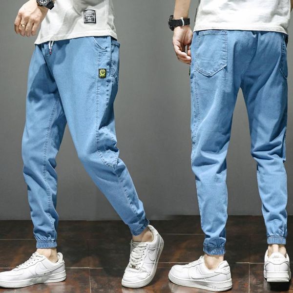 men's jeans trendy brand men autumn and winter self-cultivation small feet gray trousers 2021, Blue
men's jeans trendy brand men autumn and winter self-cultivation small feet gray trousers 2021, Blue