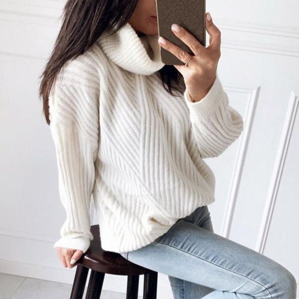 women's sweaters 2021 autumn casual turtleneck knitted sweater female warm lady white christmas batwing long sleeve pullover jumper, White;black
women's sweaters 2021 autumn casual turtleneck knitted sweater female warm lady white christmas batwing long sleeve pullover jumper, White;black