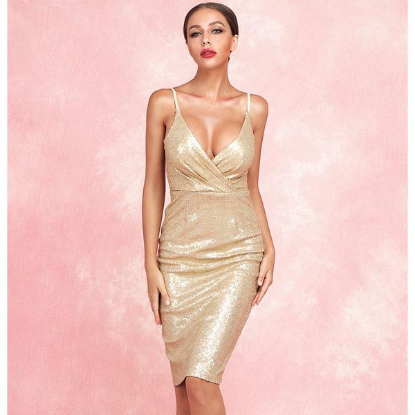 casual dresses temperament suspender backless gold sequin tuck slim package hip party dress, Black;gray
casual dresses temperament suspender backless gold sequin tuck slim package hip party dress, Black;gray