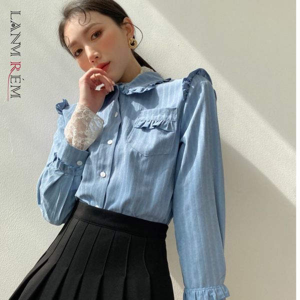 striped shirt spring women's loose s long sleeves peter pan collar women fashion tide 2d1364 210507, White
striped shirt spring women's loose s long sleeves peter pan collar women fashion tide 2d1364 210507, White