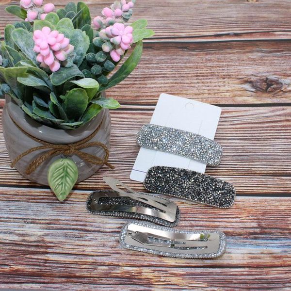 hair clips & barrettes korean style handmade rhinestone accessories for women girls ea, Golden;silver