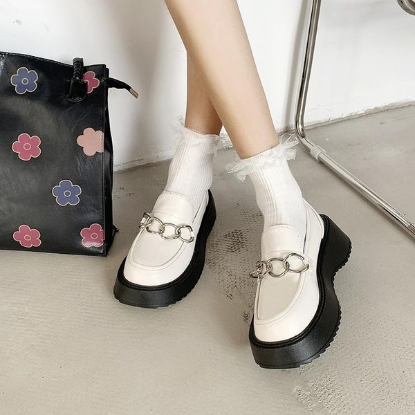 dress shoes women fashion mary janes metal loafers oxfords 2021 female round toe casual ladies heels platform for, Black
dress shoes women fashion mary janes metal loafers oxfords 2021 female round toe casual ladies heels platform for, Black