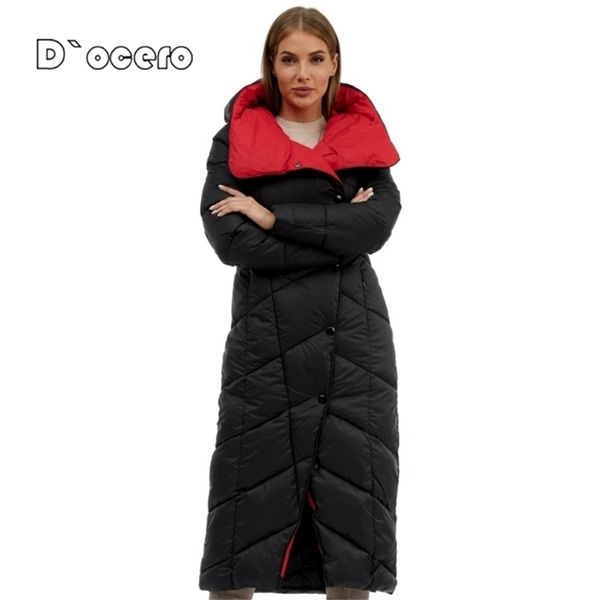 d`ocero x-long winter down jacket women fashion warm female padded quilted coat thick cotton overcoat quality parkas 211216, Black
d`ocero x-long winter down jacket women fashion warm female padded quilted coat thick cotton overcoat quality parkas 211216, Black