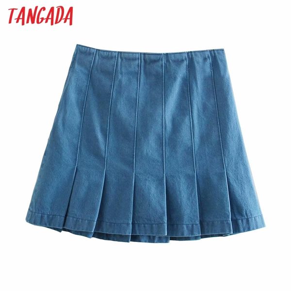 women blue denim pleated skirts faldas mujer zipper french style female mini skirt 6p14 210416, Black
women blue denim pleated skirts faldas mujer zipper french style female mini skirt 6p14 210416, Black