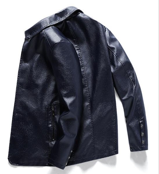 men's jackets autumn and winter windbreaker leather jacket lapel middle-aged loose clothing fashion buttoned, Black;brown
men's jackets autumn and winter windbreaker leather jacket lapel middle-aged loose clothing fashion buttoned, Black;brown
