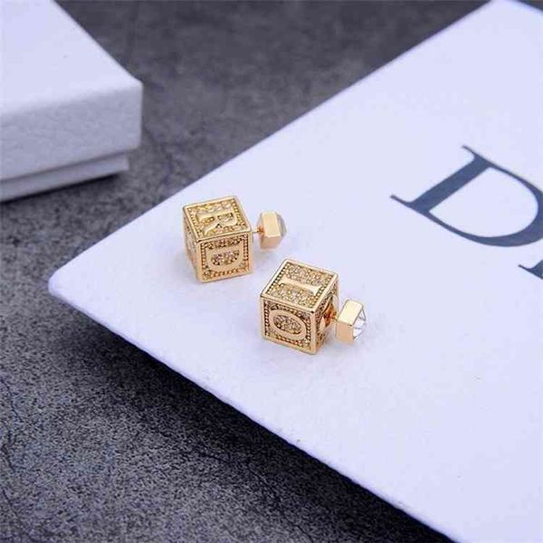 factory specials aa designer earrings popular letter women's square dice earrings s925 silver needle eocw, Golden
factory specials aa designer earrings popular letter women's square dice earrings s925 silver needle eocw, Golden