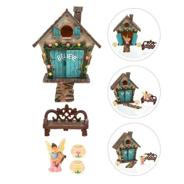 decorative objects & figurines 6pcs european-style fairy house adornment micro landscape resin decoration 
decorative objects & figurines 6pcs european-style fairy house adornment micro landscape resin decoration