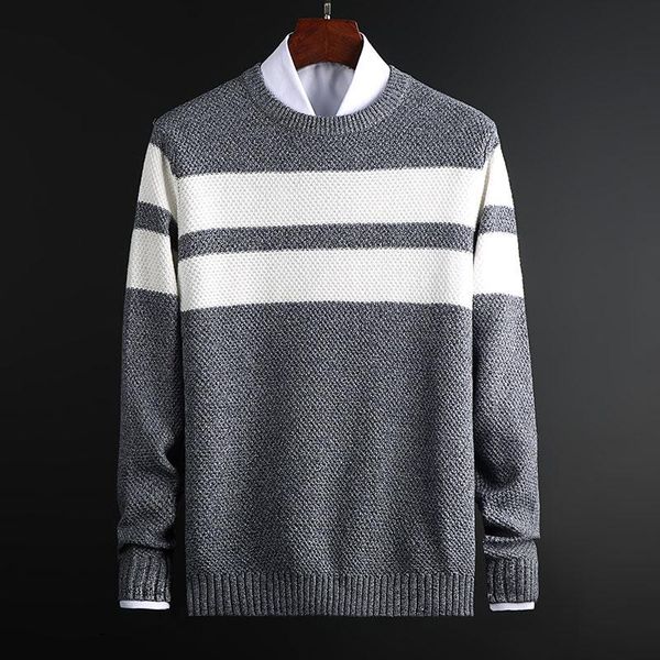 men's sweaters casual mens fit knitted slim cotton long sleeve round collar male warm pullovers patchwork color trendy style, White;black
men's sweaters casual mens fit knitted slim cotton long sleeve round collar male warm pullovers patchwork color trendy style, White;black
