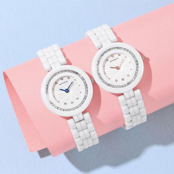 wristwatches fashion luxury women's quartz watch ladies japanese movement waterproof nano ceramic white girlfriend lover's gifts, Slivery;brown
wristwatches fashion luxury women's quartz watch ladies japanese movement waterproof nano ceramic white girlfriend lover's gifts, Slivery;brown