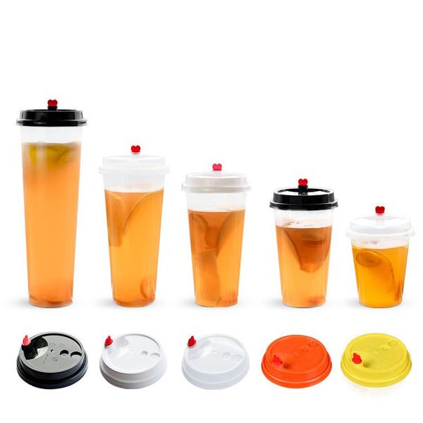 disposable cups & straws 50pcs 90 caliber plastic milk tea cup high transparent pp injection thick drink juice takeaway packaging with lid
disposable cups & straws 50pcs 90 caliber plastic milk tea cup high transparent pp injection thick drink juice takeaway packaging with lid