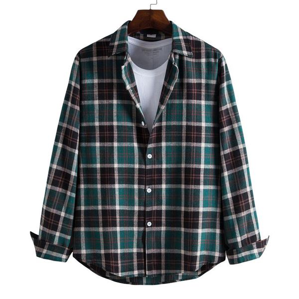 men's casual shirts plaid print shirt long sleeve single breasted turn-down collar autumn trend vintage clothes male d924#, White;black
men's casual shirts plaid print shirt long sleeve single breasted turn-down collar autumn trend vintage clothes male d924#, White;black