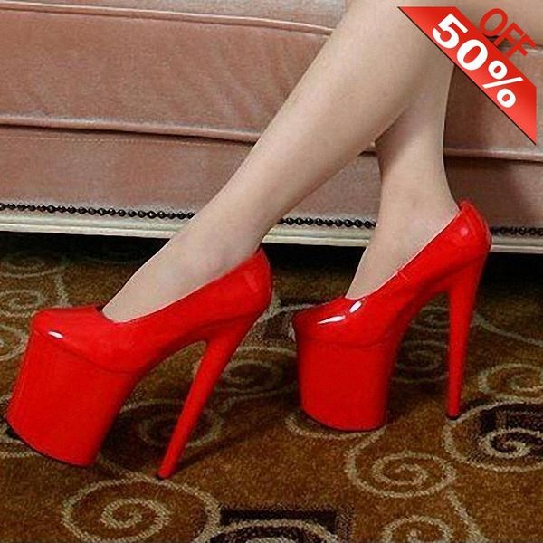 dress shoes fashion red bride wedding 20cm women's pumps 8 inches high heeled shallow nightclub pole dance cross dressing classics, Black
dress shoes fashion red bride wedding 20cm women's pumps 8 inches high heeled shallow nightclub pole dance cross dressing classics, Black