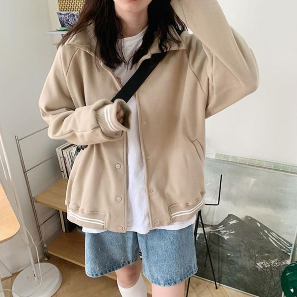 women's jackets 2colors 2021 korean style women autumn winter breif coats warm jacket casual clothing female coat womens (f4595), Black;brown
women's jackets 2colors 2021 korean style women autumn winter breif coats warm jacket casual clothing female coat womens (f4595), Black;brown