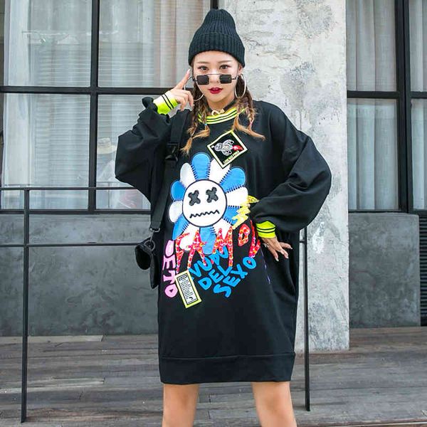 hoodies european station fashion brand cartoon sunflower sequins age-reducing sweater women's mid-length loose lazy wind jacket autumn, Black
hoodies european station fashion brand cartoon sunflower sequins age-reducing sweater women's mid-length loose lazy wind jacket autumn, Black
